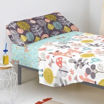 Drap housse HappyFriday MOSHI MOSHI Multicouleur 105 x 200 x 32 cm