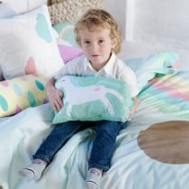 Coussin HappyFriday Happynois Multicouleur Licorne 40 x 30 cm