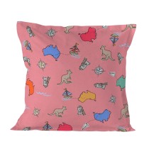 Kissenbezug HappyFriday Baleno Teen Pink Kangaroo Bunt 80 x 80 cm