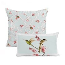 Set de housses de coussin HappyFriday Sakura  Multicouleur 2 Pièces