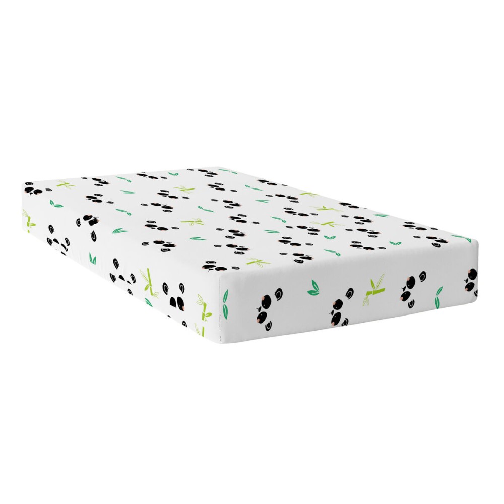 Drap housse HappyFriday Multicouleur 90 x 200 x 32 cm Ours Panda