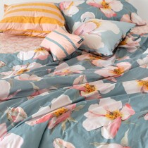 Housse de Couette HappyFriday Spring Blossom Multicouleur 200 x 200 cm