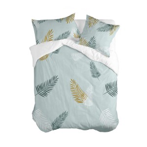 Nordic cover HappyFriday Blanc Foliage mint  Multicolour 260 x 240 cm