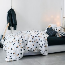 Bettdeckenbezug HappyFriday Blanc Golden dots Bunt 140 x 200 cm