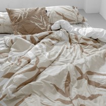 Housse de Couette HappyFriday Blanc Maple  Multicouleur 200 x 200 cm