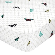 Fitted bottom sheet HappyFriday Birds of paradise Multicolour 140 x 200 x 32 cm 