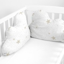 Cot protector HappyFriday Basic Kids Little star  Beige 60 x 40 cm