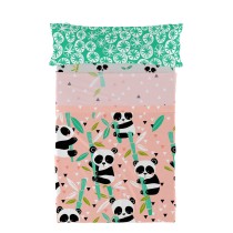 Bedding set HappyFriday Moshi Moshi Panda garden Pink Single 2 Pieces