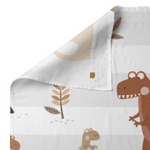 Jeu de draps HappyFriday Moshi Moshi Dino family  Multicouleur Lit 1 persone 2 Pièces