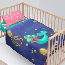 Bedding set HappyFriday Mr Fox Happy Mermaid Multicolour Baby Crib 2 Pieces