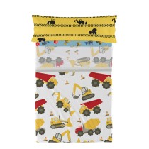 Bedding set HappyFriday Mr Fox Machinery Multicolour Single 2 Pieces