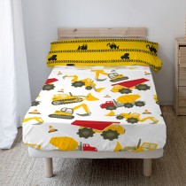 Bedding set HappyFriday Mr Fox Machinery Multicolour Single 2 Pieces