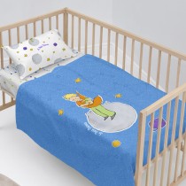 Jeu de draps HappyFriday Le Petit Prince Accolade Multicouleur Lit de bébé 2 Pièces