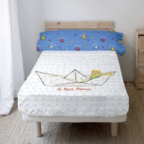 Jeu de draps HappyFriday Le Petit Prince Navire  Multicouleur Lit 1 persone 2 Pièces