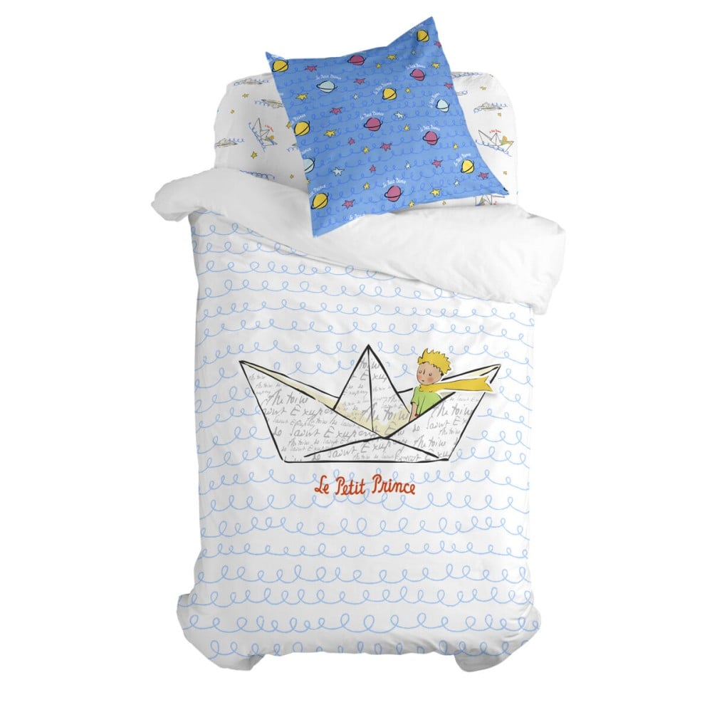 Parure de couette HappyFriday Le Petit Prince Navire Multicouleur Lit 1 persone 2 Pièces