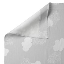 Jeu de draps HappyFriday Basic Kids Clouds Gris Lit 1 persone 2 Pièces