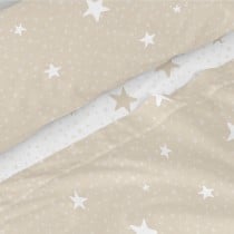 Jeu de draps HappyFriday Basic Kids Little star Beige Lit 1 persone 2 Pièces