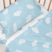 Bedding set HappyFriday Basic Kids Clouds Blue 2 Pieces