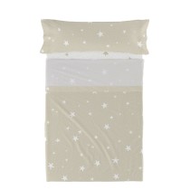 Jeu de draps HappyFriday Basic Kids Little star Beige Lit 1 persone 180 x 270 cm 2 Pièces