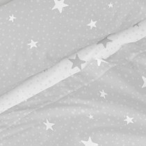 Jeu de draps HappyFriday Basic Kids Little star Gris Lit 1 persone 2 Pièces