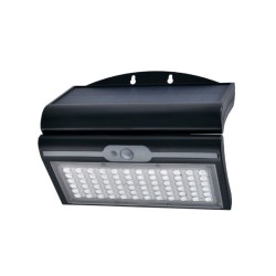 Wandleuchte EDM Bewegungsmelder Solar 6 W Schwarz (6500 K)