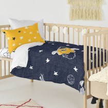 Parure de couette HappyFriday Mr Fox Starspace  Multicouleur Lit de bébé 2 Pièces