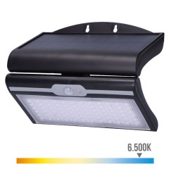 Wandleuchte EDM Bewegungsmelder Solar 6 W Schwarz (6500 K)