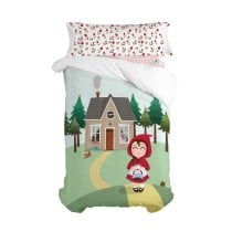 Parure de couette HappyFriday Mr Fox Red riding hood  Multicouleur Lit 1 persone 2 Pièces