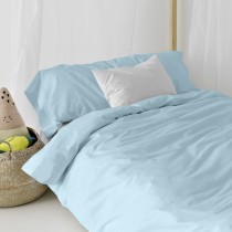 Parure de couette HappyFriday Basic Kids Bleu Lit 1 persone 2 Pièces