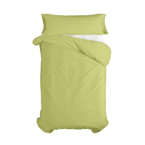 Duvet cover set HappyFriday Basic Kids Green Single 2 Pieces