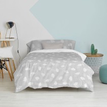 Duvet cover set HappyFriday Basic Kids Grey Single 2 Pieces