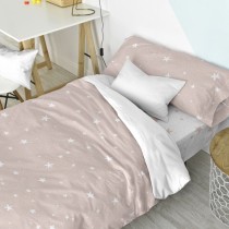 Duvet cover set HappyFriday Basic Kids Pink Single 2 Pieces