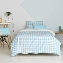 Parure de couette HappyFriday Basic Kids Bleu Lit 1 persone Vichy 2 Pièces