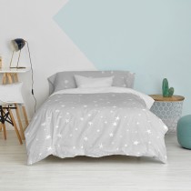 Parure de couette HappyFriday Basic Kids Gris Lit 1 persone 2 Pièces