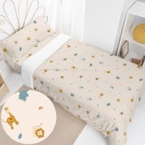 Parure de couette HappyFriday Mini Animals Multicouleur Lit 1 persone 2 Pièces