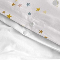 Duvet cover set HappyFriday Mini Saturn Multicolour Baby Crib 2 Pieces