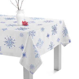 Tablecloth HappyFriday Xmas Snow Crystal Multicolour 145 x 150 cm