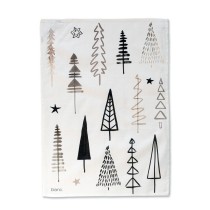 Tissu de cuisine HappyFriday Xmas Copse Multicouleur 70 x 50 cm (2 Unités)