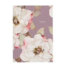 Tissu de cuisine HappyFriday White Peonies Multicouleur 70 x 50 cm (2 Unités)