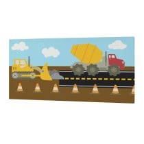 Canvas HappyFriday Mr fox Machinery Multicolour 27 x 54 cm