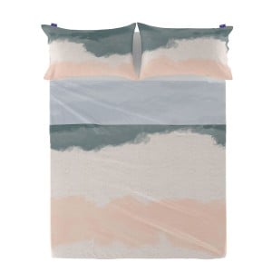 Drap HappyFriday Blanc Seaside Multicouleur 240 x 270 cm