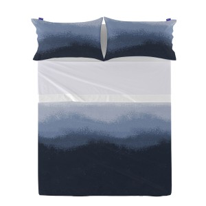 Drap HappyFriday Blanc Nightfall Multicouleur 210 x 270 cm