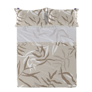 Drap HappyFriday Blanc Maple Multicouleur 180 x 270 cm