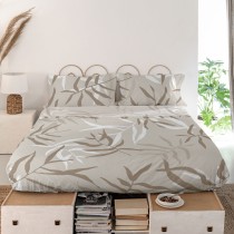 Drap HappyFriday Blanc Maple Multicouleur 180 x 270 cm