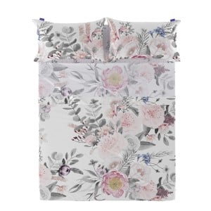 Drap HappyFriday Delicate bouquet Multicouleur Lit 1 persone