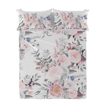 Drap HappyFriday Delicate bouquet Multicouleur Lit 1 persone