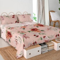 Drap HappyFriday Summer floral Multicouleur 160 x 270 cm