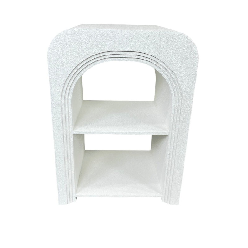 Side table Romimex White MDF Wood 40 x 55 x 30 cm