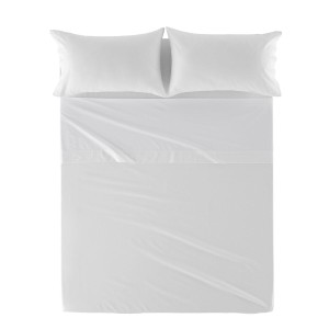 Top sheet HappyFriday Basic White 210 x 270 cm