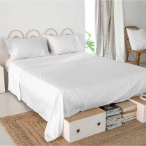 Top sheet HappyFriday Basic White 210 x 270 cm